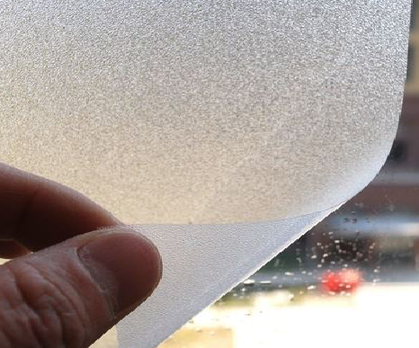 理县玻璃门外面粘广告用什么材料好？